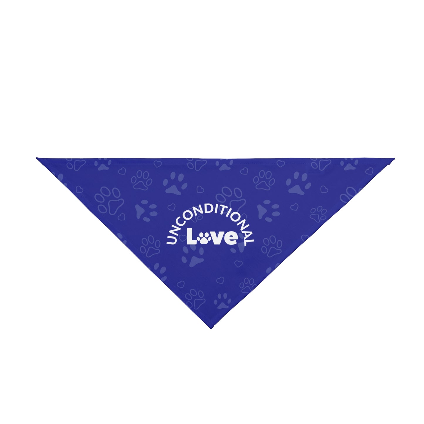 Unconditional Love 2 Pet Bandana Blue