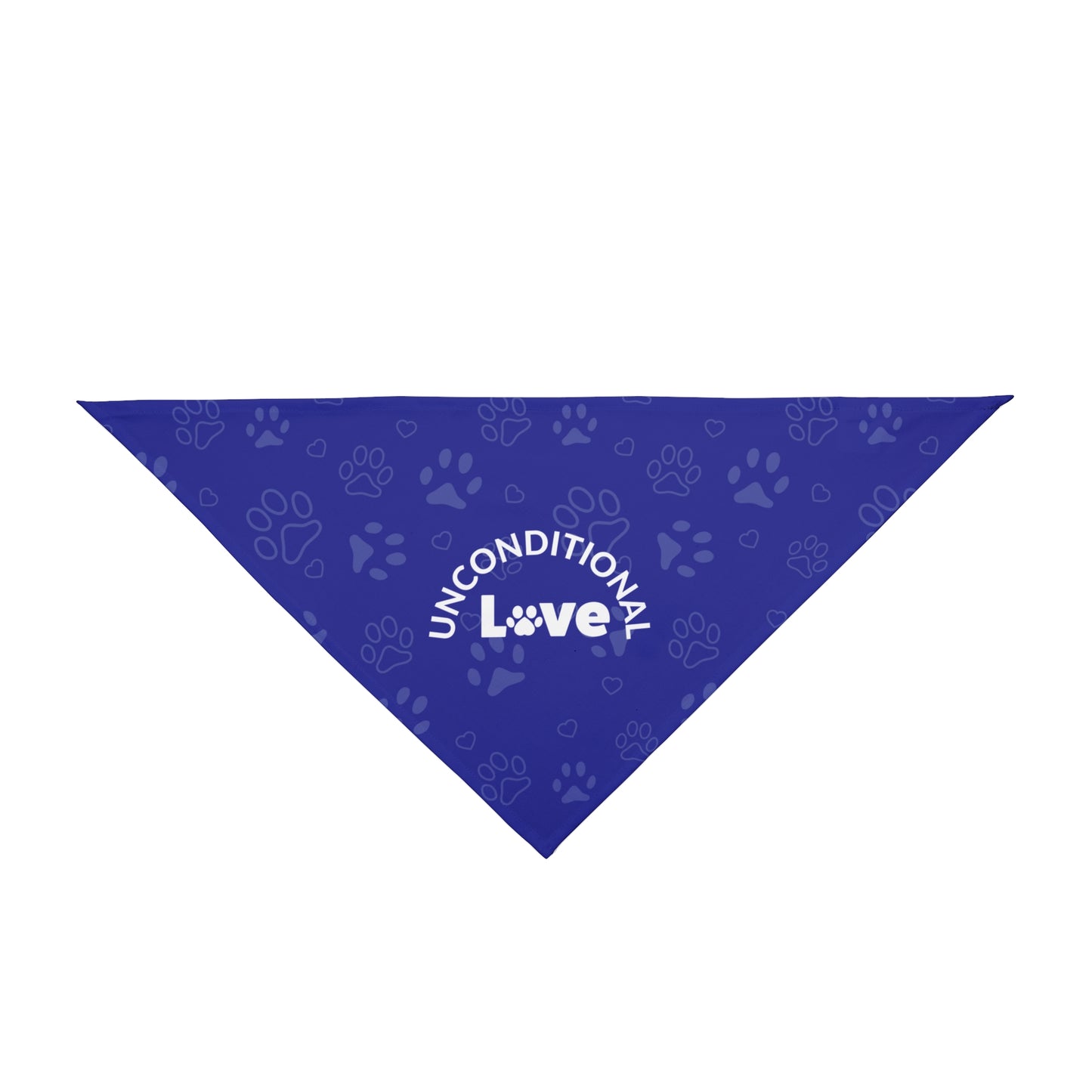 Unconditional Love 2 Pet Bandana Blue