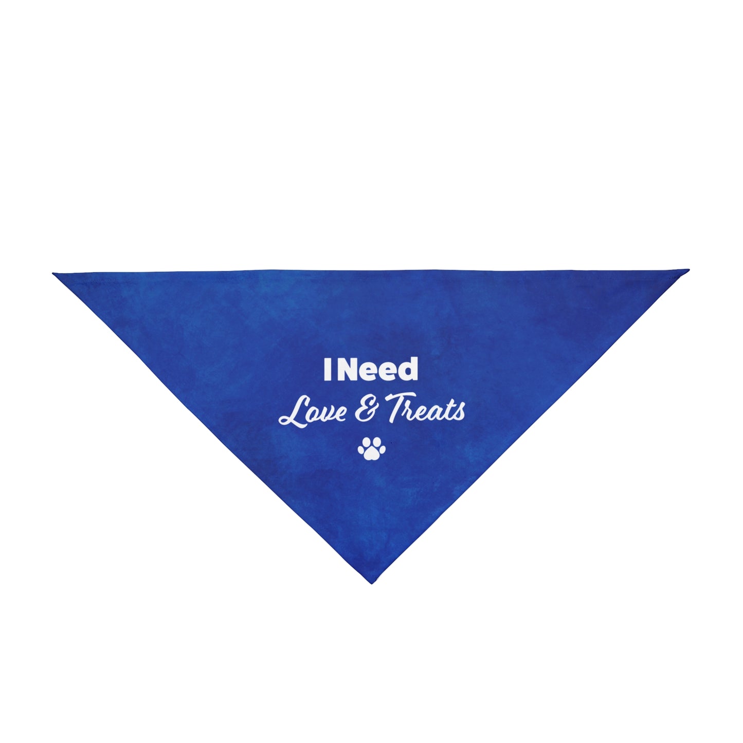 Love & Treats Pet Bandana Blue