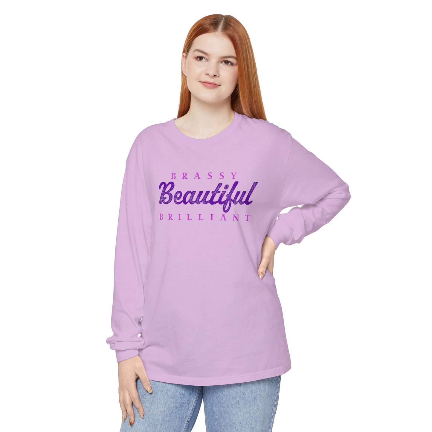 BRASSY BEAUTIFUL BRILLIANT - long sleeved tee