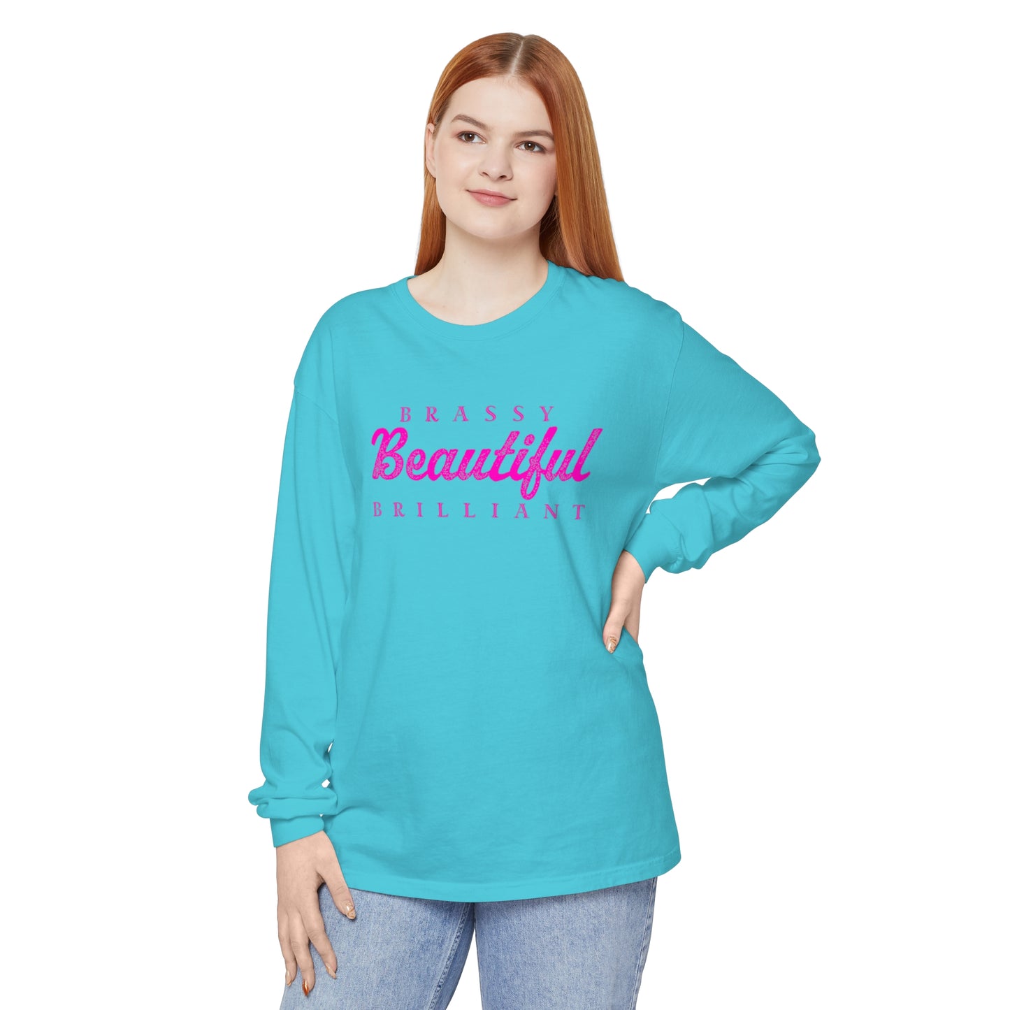 BRASSY BEAUTIFUL BRILLIANT - long sleeved tee