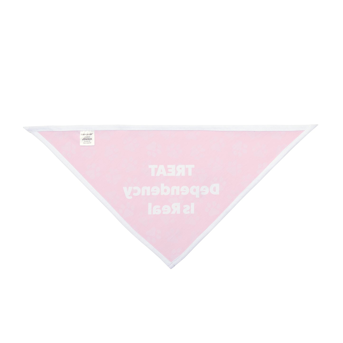 Treat Dependency is Real Pet Bandana Pink