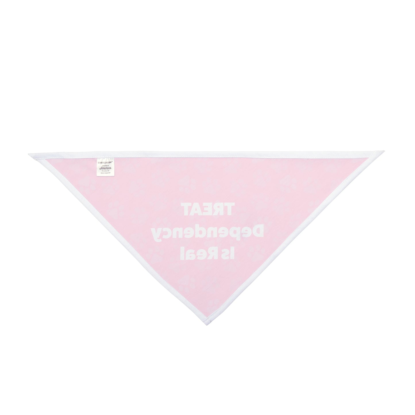 Treat Dependency is Real Pet Bandana Pink