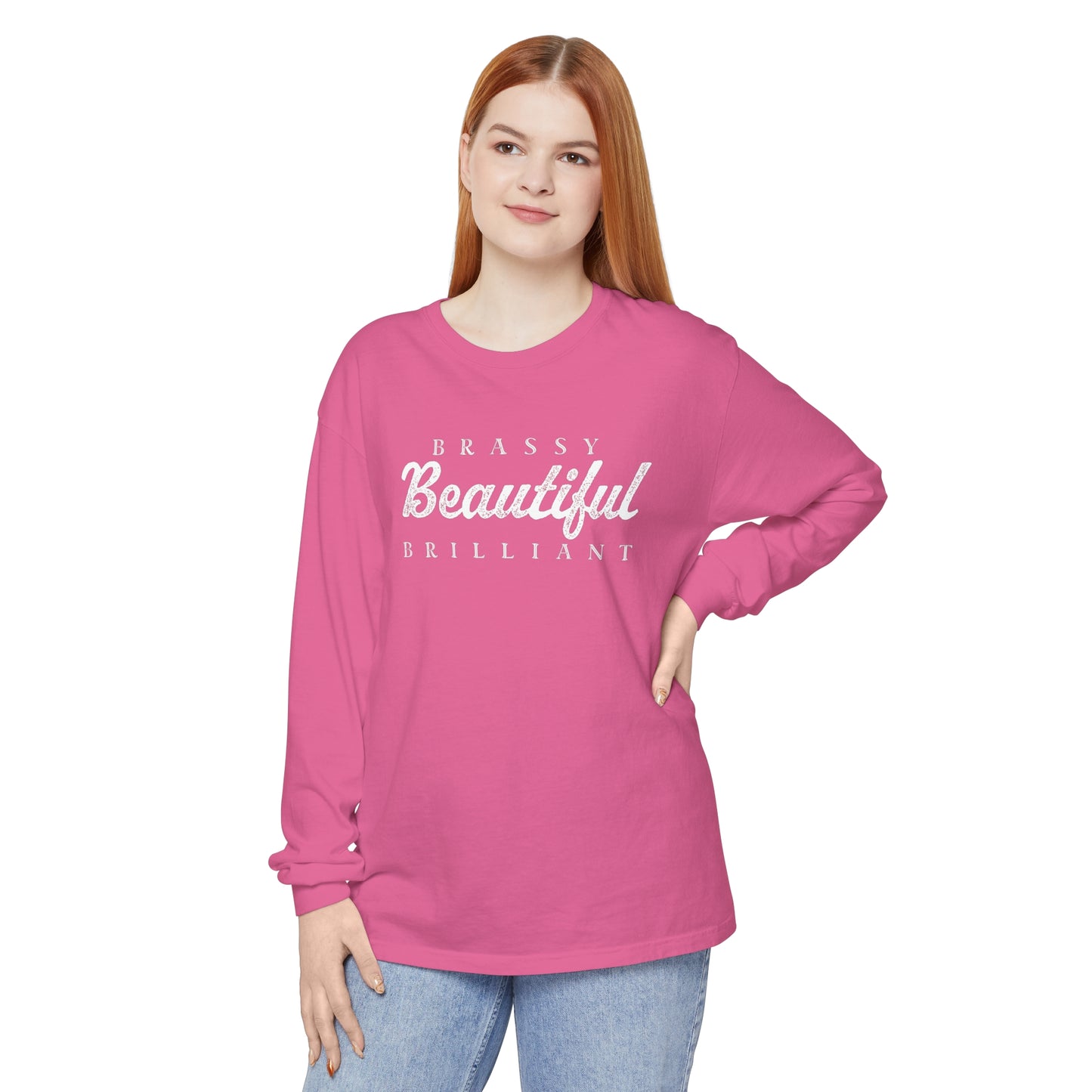 BRASSY BEAUTIFUL BRILLIANT - long sleeved tee