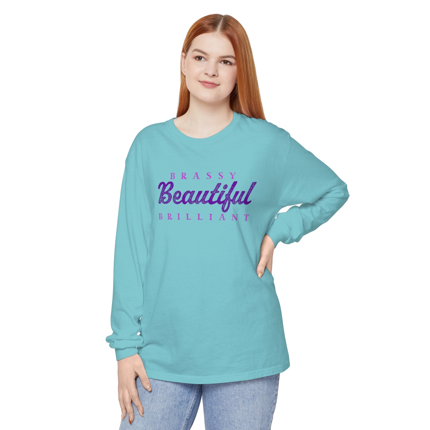 BRASSY BEAUTIFUL BRILLIANT - long sleeved tee